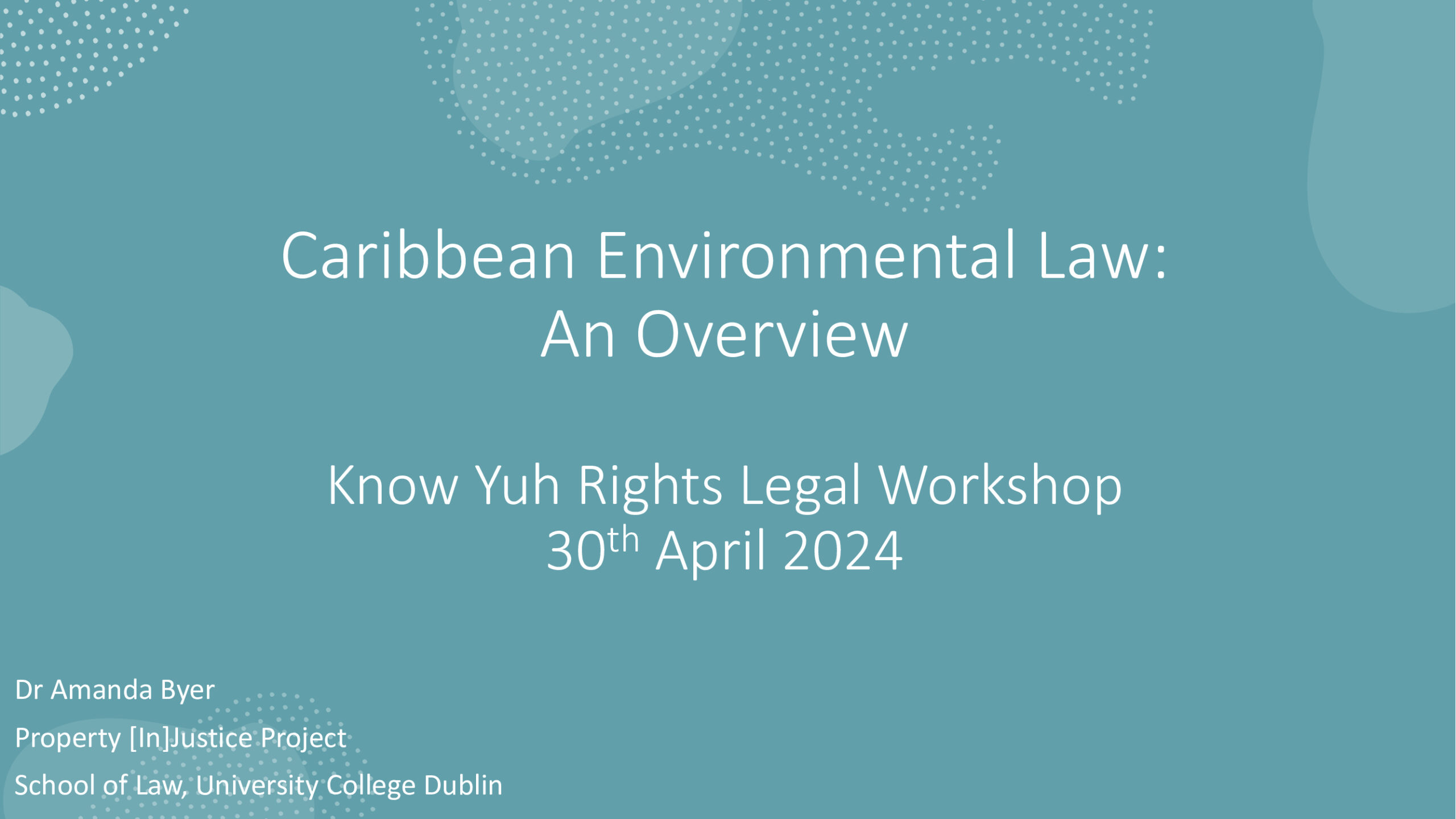 Caribbean Law slide 1